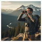 Learning Toy Binoculars featuring a secure wrist strap for active kids.