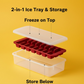Ice Cube Tray with 2-in-1 Compartment – Leakproof & Durable Design