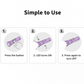 Front and back illustration of Mini LED Flashlight Keychain Torch