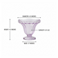 Close-up of the durable plastic material and ridged side of a dessert cup.
