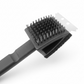 Product dimensions graphic for the silicone toilet brush, showing length, width, and height.