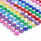 Sheet of crystal stickers featuring various designs for crafts and home decoration.