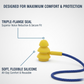 Retail packaging for XcelSafe soft silicone ear plugs.