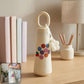 Stylish 500ml glass water bottle with smile and cherry design for daily hydration