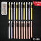 Clear plastic round box containing multiple soft plastic toothbrushes, ideal for travel and organized storage.