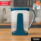 Supermom plastic water jug showing sturdy handle for easy pouring