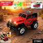 Side view of Kids Hunter Off-Road Toy Jeep with lights on for kids' outdoor play
