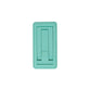 White foldable plastic mobile phone stand on white background