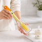 Long handle bottle scrubber for deep cleaning bottles