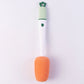 White bottle cleaning brush on plain background