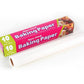 A roll of non-stick baking paper, ready for use in oven or microwave.