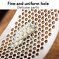 Top-down view of the premium stainless steel garlic press, a versatile kitchen tool.