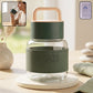 Glass bottle designed for office and travel hydration, with wide mouth