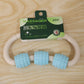Packaged roller massager for easy handling
