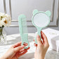 Using the comb mirror grooming set for styling