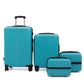 Luggage handle with smooth rolling wheels in the set