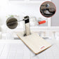 Hand roller stainless steel coconut scraper with wooden base