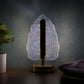 USB powered decorative leaf design table lamp with warm white LED glow