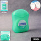 Close-up of mint wax coating on dental floss thread for smooth glide