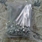 Packaging for the 100-piece set of multi-purpose stainless steel cable ties.