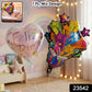 Colorful celebration foil balloon for kids' parties
