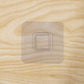 Snap-on wall hook base with clear design