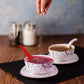 Ergonomic design of Tummy Tide's colorful soup spoons for comfortable use.