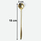 Size guide for mini golden serving spoons
