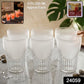Frosted top unbreakable plastic water tumblers, pack of 6