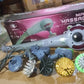 Electric massager with various attachments, offering comprehensive muscle relaxation.