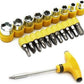 Complete tool kit accessories set, ready for various tasks.