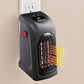 Space-saving 400W electric plug-in heater with clear digital temperature control.