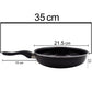 Close-up of the induction base of the nonstick fry pan.