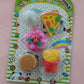 A group of cheerful food-shaped erasers, perfect for school stationery or party favors.