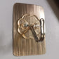 Adhesive utility hook in transparent design suitable for kitchen and bathroom