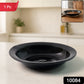 Black serving bowl designed for curry and soup with elegant finish