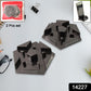 Two-piece set of colorful plastic multi-angle mobile phone holders