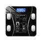 VelvaBloom Smart Body Weight Scale displaying multiple health metrics.