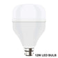 Illustration showing the wide application of a 12W LED bulb in various rooms.