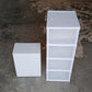 Lifestyle image of the stackable storage rack, showcasing its modern aesthetic and utility.
