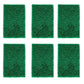 Multiple aqua green scrub sponge pads, ideal for kitchen cleaning tasks.