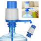 Simple hand-operated water pump, ensuring hygienic water access.