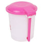 Ergonomic plastic desk dustbin with a sturdy pedal for hygienic waste disposal.