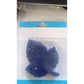 An overhead view of the CrystalWash leaf-shaped bath mat in a shower, showcasing its non-slip texture.