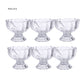 Full view of the six-piece dessert bowl set, showcasing all individual serving bowls.