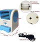 Mini air conditioner with adjustable fan and USB cable