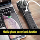 Compact rechargeable LED torch, viewed from the side, highlighting its USB charging port.