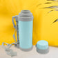 Side view of the portable vacuum bottle with its retractable handle.