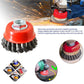 High-quality black wire brush for effective surface preparation.