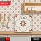 Easy application of a Peel and Stick Tile on a kitchen backsplash.